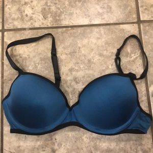 Teal and black Candies bra
